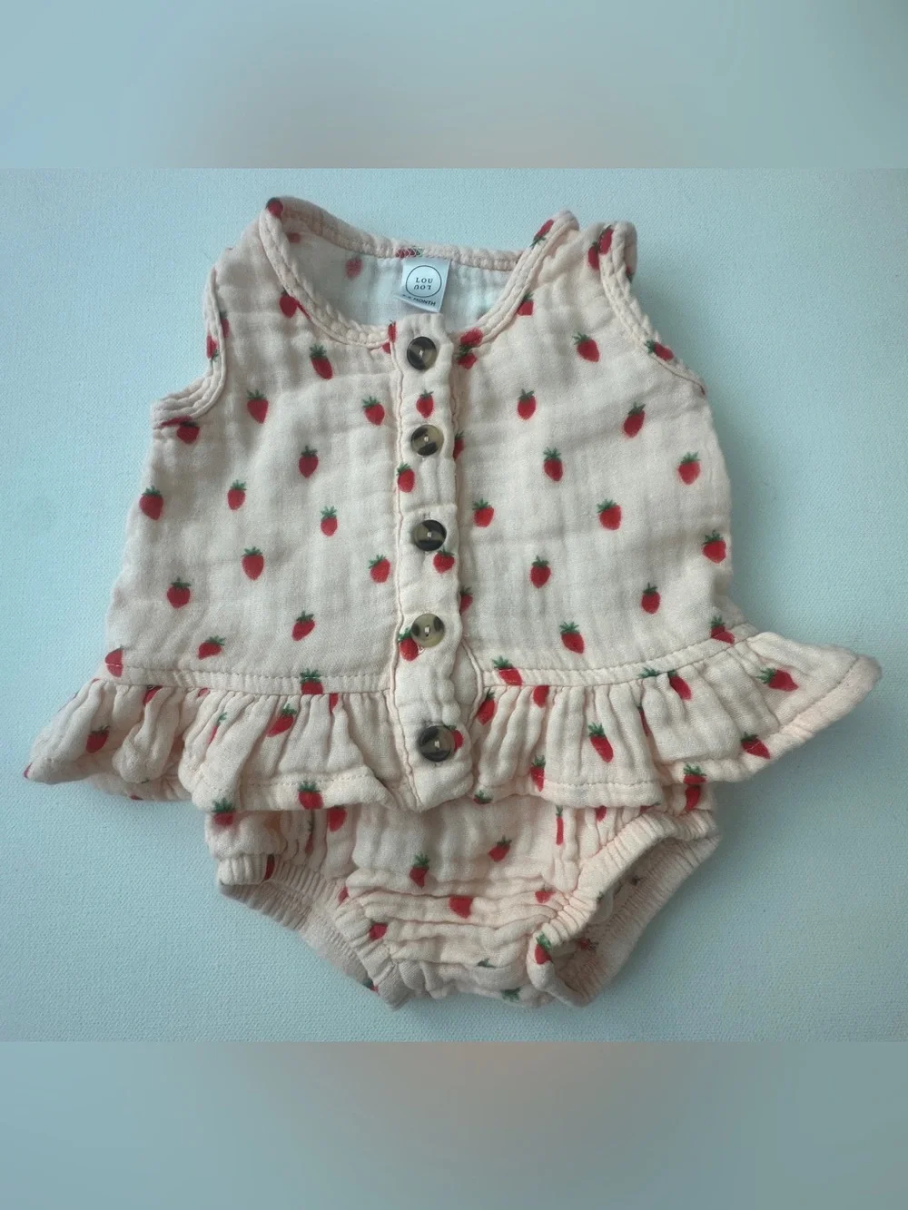 Lou Lou & Company girl’s Bloomers Set.  Size 3-6M.
